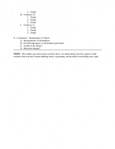 MLA Essay Outline 3